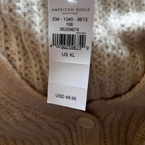 American Eagle Outfitters Women's Beige Cardigan